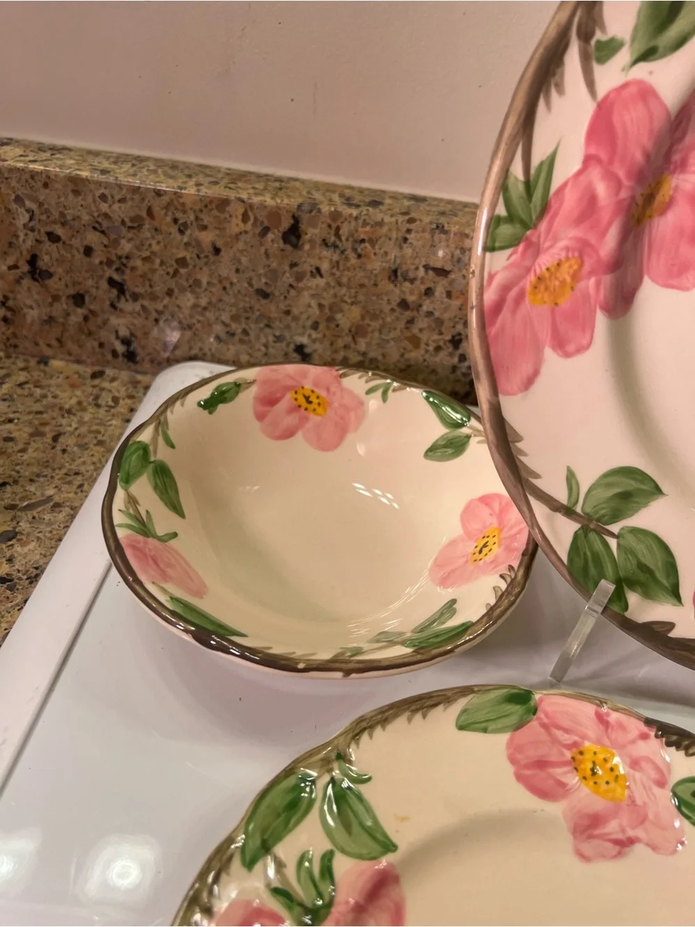 6 pc Franciscan Desert Rose Dinner Setting HandPainted (10 sets available)